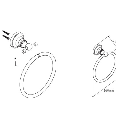 Vòng treo khăn dòng Tyler Moen - 90024