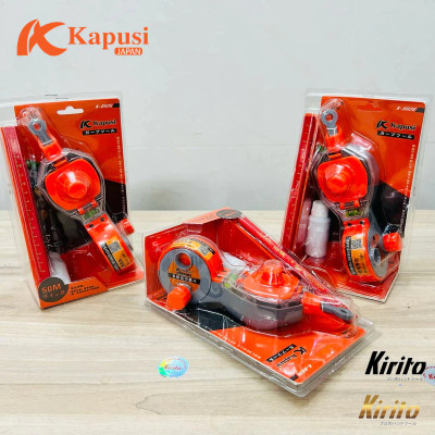 Dụng cụ búng mực thương hiệu kapusi tools dài 50m bao gồm lọ mực và bút chì sử dụng trong công việc xây dựng, nội thất