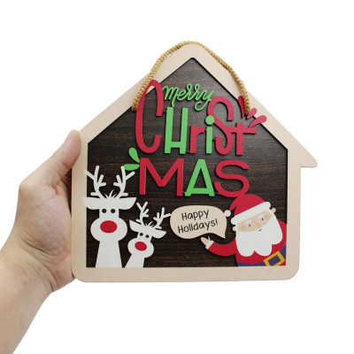 Bảng Gỗ Treo Tường Trang Trí Giáng Sinh - Bách Mộc - Nhà Tuần Lộc