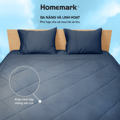 Chăn hè thu Tencel cao cấp Homemark 200x220cm, mềm nhẹ, thoáng khí, kháng khuẩn, chống dị ứng