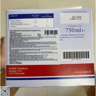 CH Alpha Plus - Collagen Hỗ Trợ Sụn Khớp Hộp 30 Ống - Hàng Công Ty Nhập Khẩu Chính Ngạch