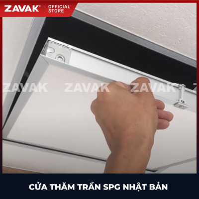 Nắp cửa thăm trần thạch cao ZAVAK SPG-68345/ 45x45cm/ màu trắng