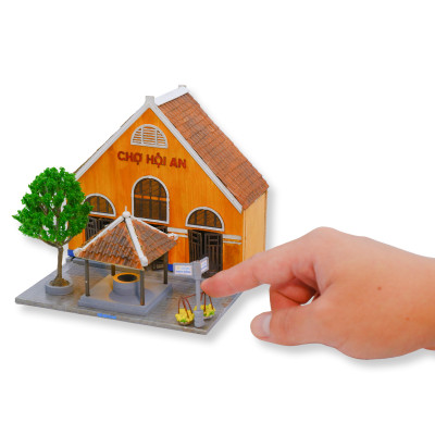 Mô Hình Tự lắp ráp DIY Hội An - HA164-01 CHỢ HỘI AN