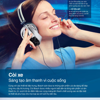 Còi Sò Bosch EC6 12V - Dùng Cho Xe Du Lịch