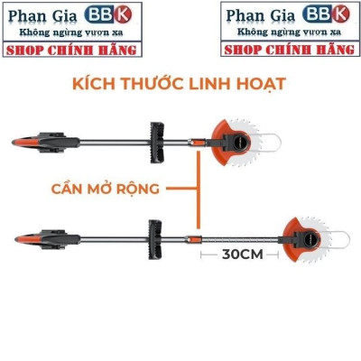 Máy Cắt Cỏ, Tỉa Cành Cầm Tay LAPUSEN Pin Khủng 15000mah, Động Cơ Mạnh 1800W