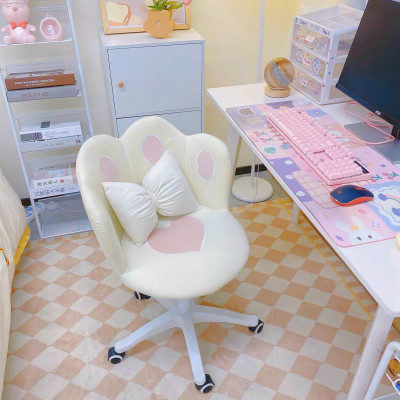 Ghế ngồi xoay công chúa Juno Sofa ghế vương miện, ghế ngồi bàn trang điểm dễ thương 