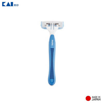 Set 03 chiếc dao cạo Kai Pretty Body, thiết kế 3 lưỡi kép tạo ra những đường cắt nhanh và hiệu quả hơn - nội địa Nhật Bản 