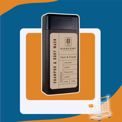 Sữa tắm dầu gội cho nam hương nước hoa 375ml Rebellious thương hiệu SIGSCENT