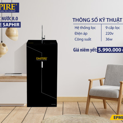 Máy Lọc Nước Empire - Shapir 9 cấp 1 vòi Model EPML006 - Hàng Chính Hãng