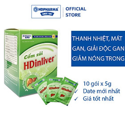 Thực Phẩm BVSK Cốm Sủi HDinliver - Hỗ Trợ Thanh Nhiệt, Mát Gan, Hỗ Trợ Giải Độc Và Bảo Vệ Gan