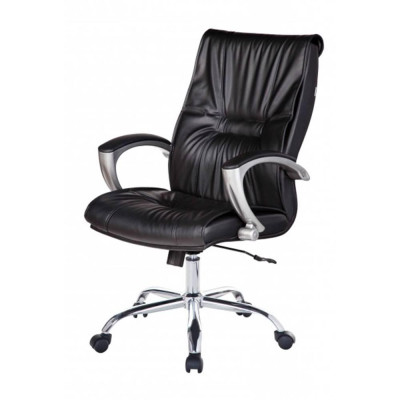 Ghế Trưởng Phòng  Tay Ốp Da Pu Chân Ngoại Nhập Cao Cấp IBIE IB333 - Đen