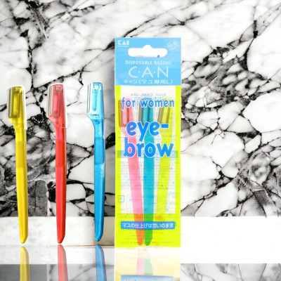 Dao Cạo Lông Mày Nữ Lưỡi Ngắn Thép Không Gỉ Kai Disposable Razor 4186