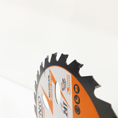 Lưỡi cưa gỗ siêu mỏng cho máy pin 24 răng đường kính Ø 165mm KYNKO WL165024