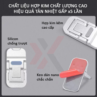 Giá đỡ tản nhiệt laptop mini eXtreme GL1201 nâng cao laptop với 2 mức độ cao - Hàng chính hãng