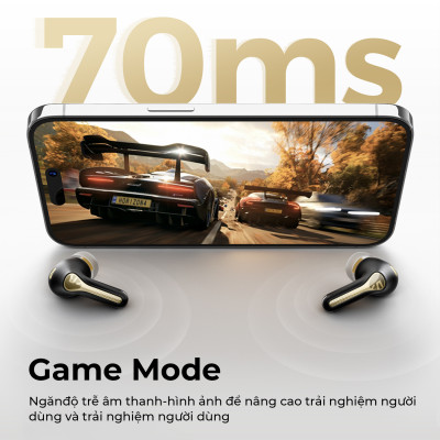 Tai nghe True Wireless SoundPEATS Capsule 3 Pro+ Loa kép xMEMS LDAC Bluetooth 5.3 - Hàng Chính Hãng