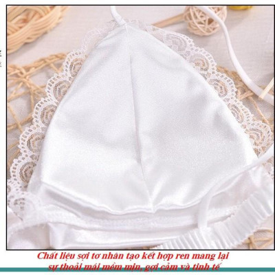 Áo Bra Sợi Tơ Nhân Tạo Viền Ren Không Gọng Đệm Mỏng (AL19)