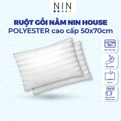Ruột gối nằm gòn NIN House kích thước 50x70cm thích hợp cho những người thích nằm mềm