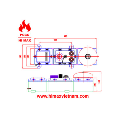 Hộp kết hợp chuông, đèn, nút ấn chống nổ HIMAX P-1