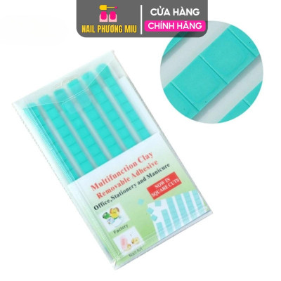 Đất Sét Dính Đa Năng Dán Đế Móng Mẫu 102 Miếng Keo Mini Màu Xanh, Có Thể Tái Sử Dụng Làm Nail Cố Định Siêu Bền Nữ Women