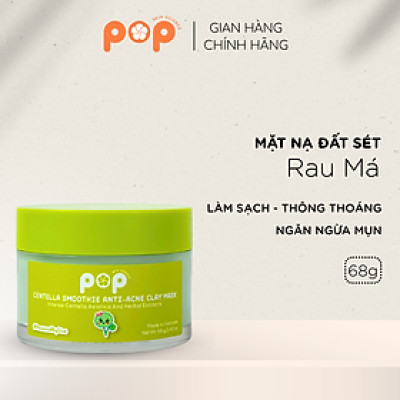 Mặt Nạ Đất Sét Rau Má Ngừa Mụn Mịn Da POP