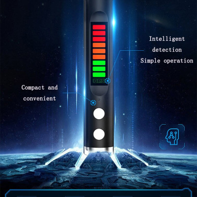 ROGTZ - RF Detector S16 Thiết bị dò Camera ẩn mini Máy nghe trộm Tín hiệu Wifi Tín hiệu GPS Tín hiệu điện thoại Phạm vi dò rộng Dải tần 100-8000MHz Độ nhạy cao Pin Lithium 3.7V 300mAh Độ bền cao Oto Văn phòng Khách sạn Nhà nghỉ Nhà ở - Hàng Chính Hãng 