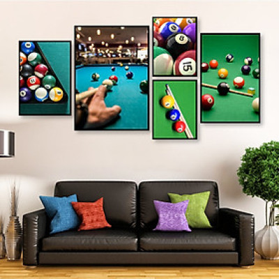 (ẢNH THẬT) Tranh treo tường trang trí decor quán bida  tặng kèm đinh treo