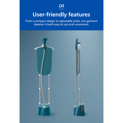 Bàn ủi hơi nước đứng Philips STE1040/20  - Hàng chính hãng