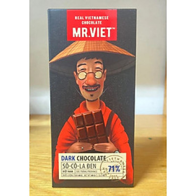 Socola Đen Mr. Viet 60g - Mr Viet Dark Chocolate 60g