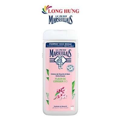 Sữa tắm 92% hữu cơ Le Petit Marseillais (650ml) - Hàng chính hãng