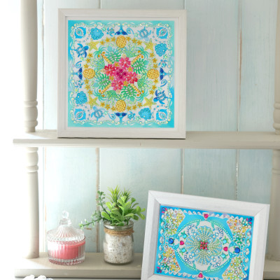 Đồ chơi thủ công - Tranh đính đá kiểu Hawaii