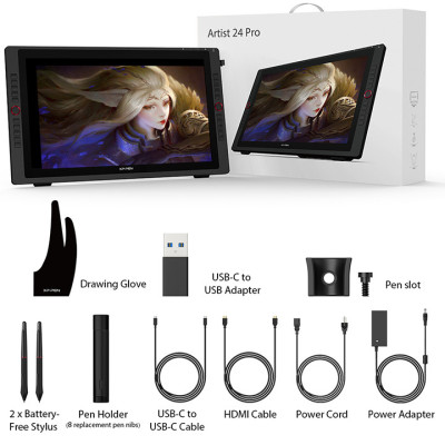 BẢNG VẼ MÀN HÌNH XP-PEN ARTIST 24 PRO QHD HIỂN THỊ 2K - HÀNG CHÍNH HÃNG