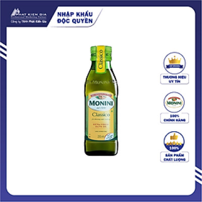 Dầu Oliu Extra Virgin Monini 250ml - Nhập Khẩu Ý | Monini Classico Extra Virgin Olive Oil 250ml