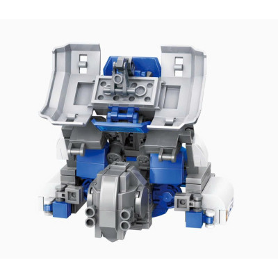 Đồ chơi - QMAN - 41312 Bộ đồ chơi xếp hình (hợp thể 5 trong 1) mô hình Robot không gian Ngẫu nhiên (KT 25x27.7x11.2cm)