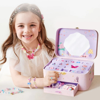 Đồ Chơi Charm Thiết Kế Vòng Cổ, Vòng Tay Cho Bé Gái DIY Mideer Charm Bracelet Making Kit 
