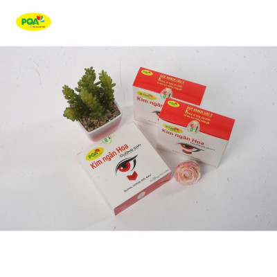 Kim Ngân Hoa PQA Hỗ Trợ Thanh Nhiệt, Triệu Chứng Đau Mắt Đỏ Viêm Kết Mạc Hộp 10 Ống