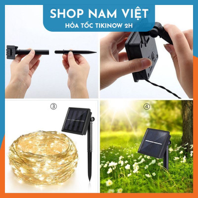 Dây Đèn LED Edison S14 Năng Lượng Mặt Trời Chống Nước Trang Trí Ngoài Trời - Chính Hãng NAVIVU