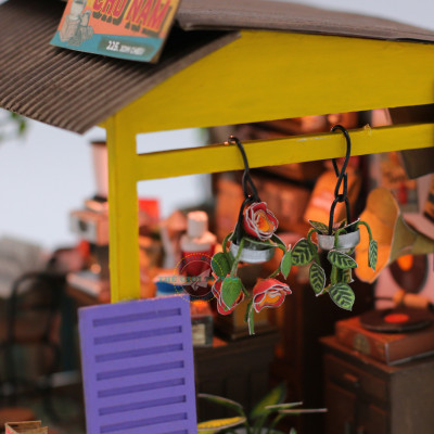 MÔ HÌNH TỰ LẮP RÁP DIY SÀI GÒN THU NHỎ - CÀ PHÊ ĐÁ - AD07