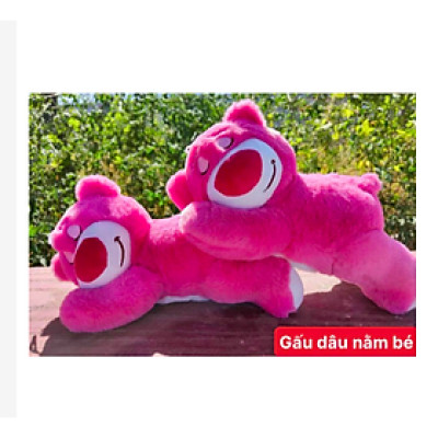 Gấu dâu lotso ngồi, nằm nghiên, lotso nguyên bản cute nhiều mẫu mã - Size 20cm - Quà tặng thú nhồi bông gấu dâu dễ thương - Gối ôm mềm mịn cho bé.