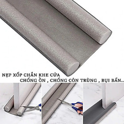 COMBO 2 Thanh Nẹp Chặn Khe Cửa - Ron Đệm Cửa Chống Ồn, Chống Thoát Hơi Máy Lạnh, Chống Bụi, Ngăn Côn Trùng Giữ Ấm Mùa Đông - Giao Màu Ngẫu Nhiên