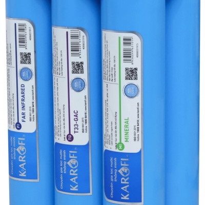 Combo 10 Lõi lọc Karofi - Đúc Nguyên Khối SMAX Hiệu Suất Cao HP 6.2 - Màng RO 100GDP Hàn Quốc - Alkaline - Hydrogen - Hàng Chính Hãng
