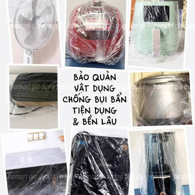 Túi 10 Màng Bọc Phủ Đồ Gia Dụng Chống Bụi Bọc Lồng Quạt Nồi Cơm Điện Lò Vi Sóng Bảo Quản Tiện Lợi