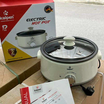 Nồi lẩu điện đa năng Kalpen 5L công suất 1800W, khay lẩu tháo rời, bảo hành 24 tháng - Hàng chính hãng