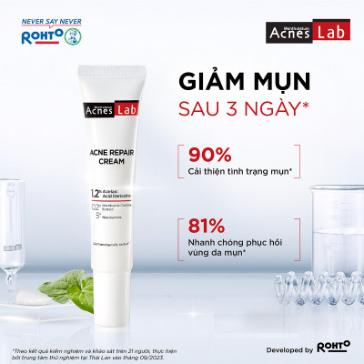 Kem dưỡng da giảm mụn chuyên sâu Acnes Lab Acne Repair Cream 20g