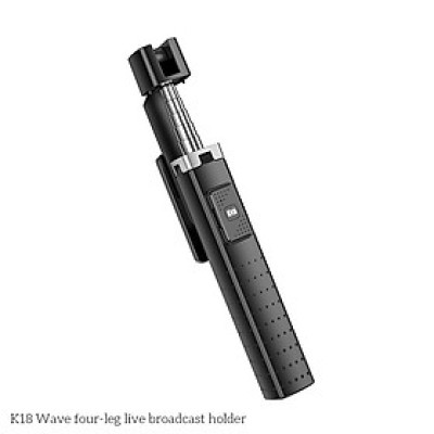 Gậy Chụp Ảnh Selfie Có Chân Điều khiển Bluetooth K18 - Hàng nhập khẩu