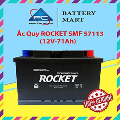 Bình Ắc Quy 12V-71Ah, Ắc Quy ROCKET SMF 57113