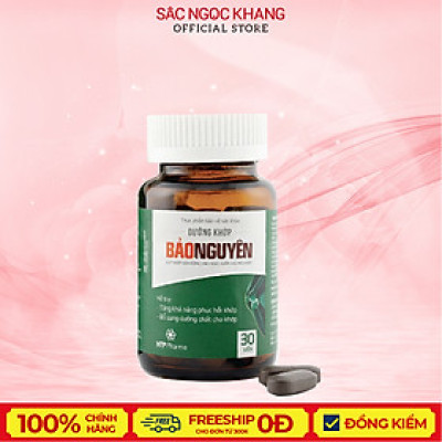 Dưỡng khớp Bảo Nguyên hỗ trợ tăng khả năng phục hồi khớp, giảm đau mỏi khớp hộp 30 viên (Sắc Ngọc Khang)