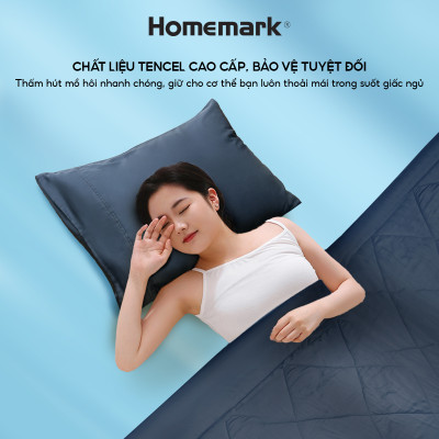 Chăn hè thu Tencel cao cấp Homemark 200x220cm, mềm nhẹ, thoáng khí, kháng khuẩn, chống dị ứng