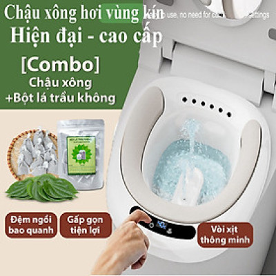 Bồn cầu vệ sinh vùngkín hun khói/ không cần rửa lại chăm sóc cho mẹ bầu Gấp Gọn Tự động- che tên sản phẩm khi giao hàng- Hàng Chính Hãng