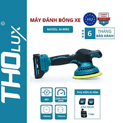 Máy đánh bóng xe ô tô bằng pin Tholux M-8092 làm đẹp cho xe