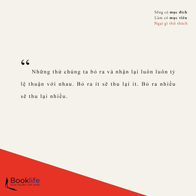 Sống Có Mục Đích, Làm Có Mục Tiêu, Ngại Gì Thử Thách